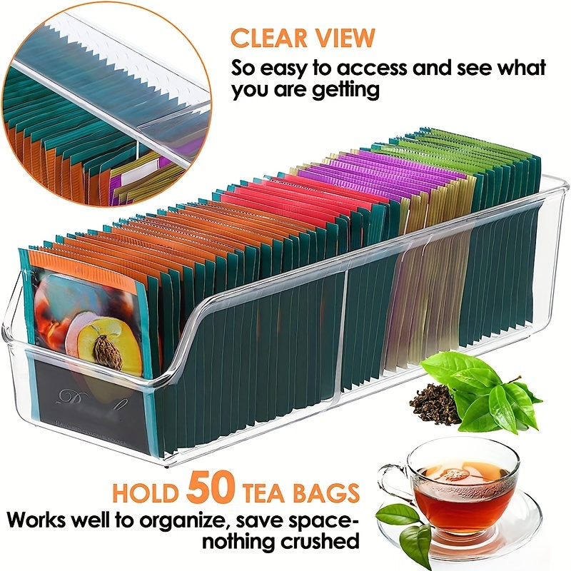 Coffee Equipment Organizer - Caja organizadora transparente para bolsitas de