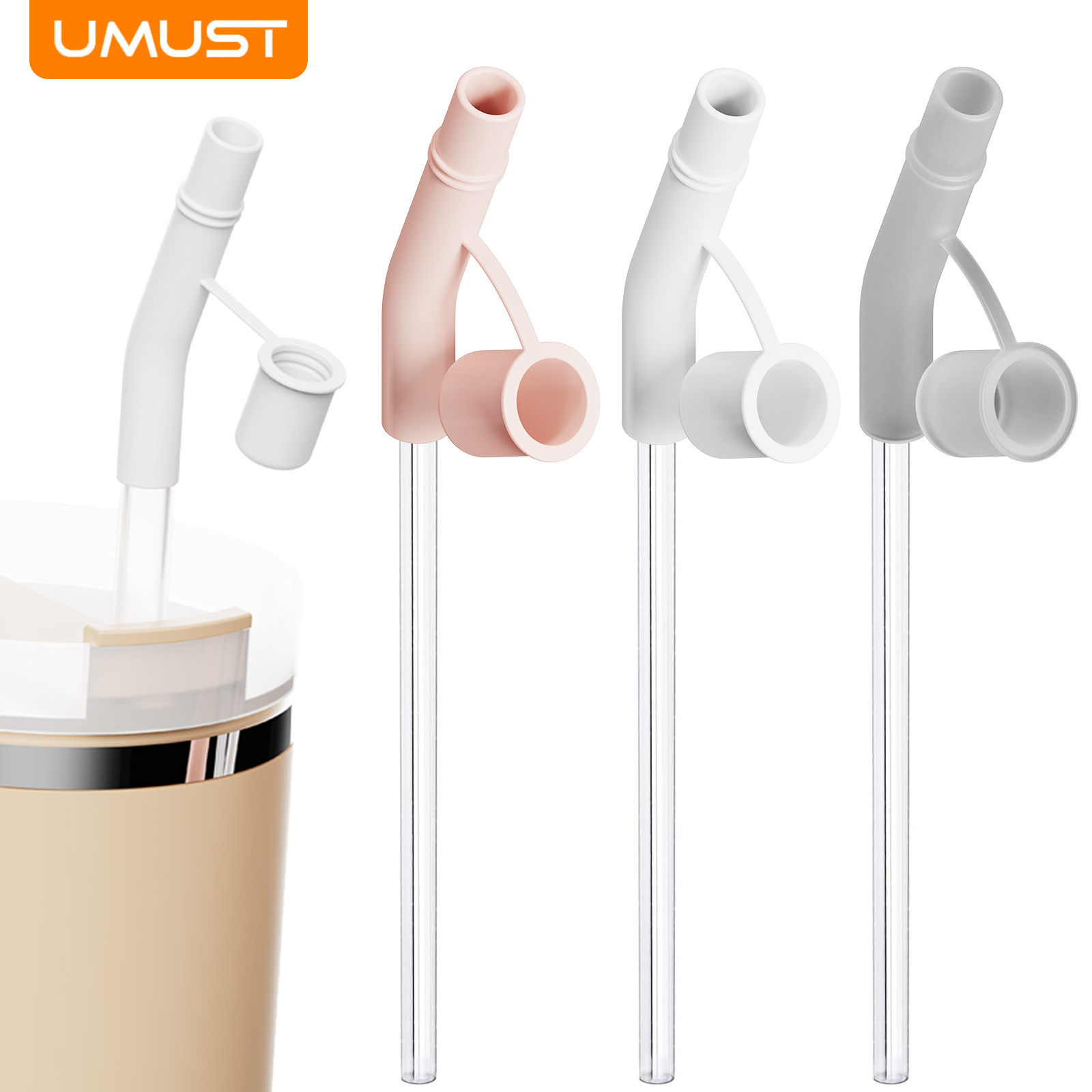 Bean Hopper Lid - UMUST Siilicone Straw Tips,Fundas reutilizables para