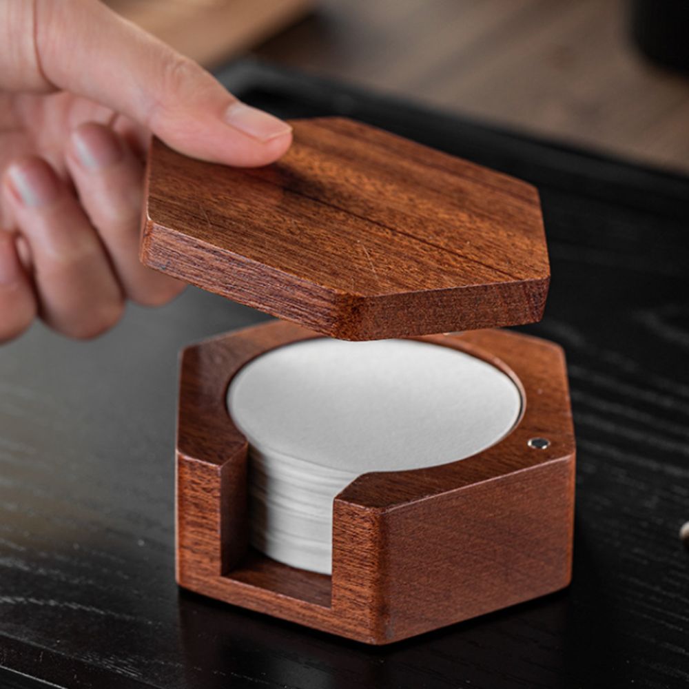 Caja de papel de filtro de caf - Coffee Equipment Organizer reseña y precio
