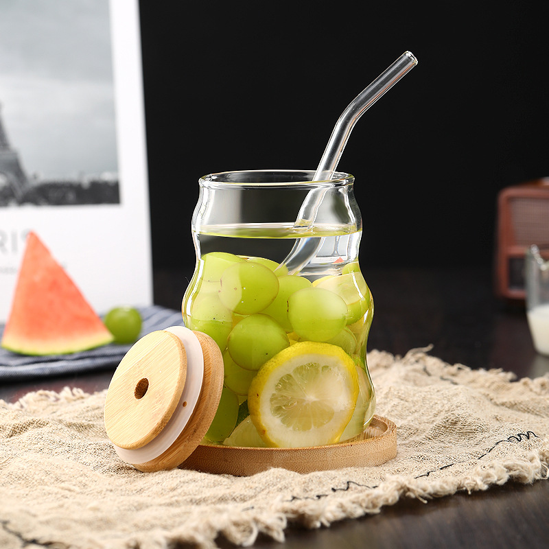 Vaso de Vidrio de 500 ml con P - Bean Hopper Lid reseña y precio